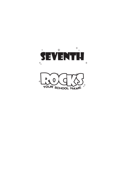 7th Grade Rocks Sticker 7th Grade Rocks